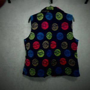 Chistopfher & Banks vest with circle design.
